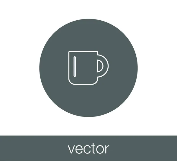 Diseño del icono de la taza — Vector de stock