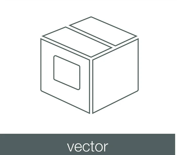 Ikona nákladní box — Stockový vektor