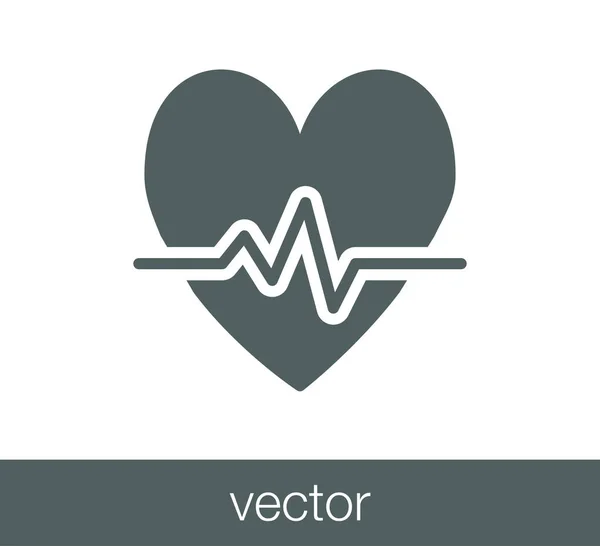 Heart beat icon. — Stock Vector