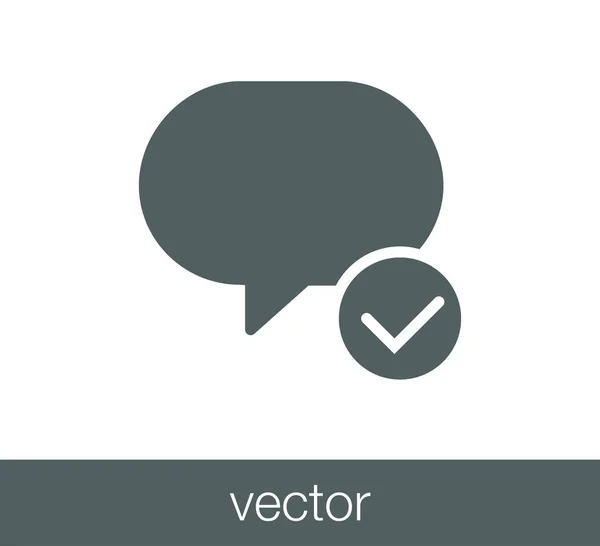 Icono del chat. Icono de comentario . — Vector de stock