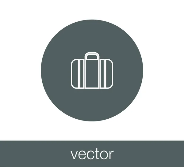 Baggage flat icon. — Stock Vector