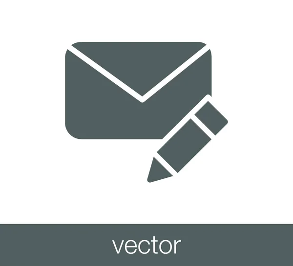 E-Mail einfaches Symbol — Stockvektor