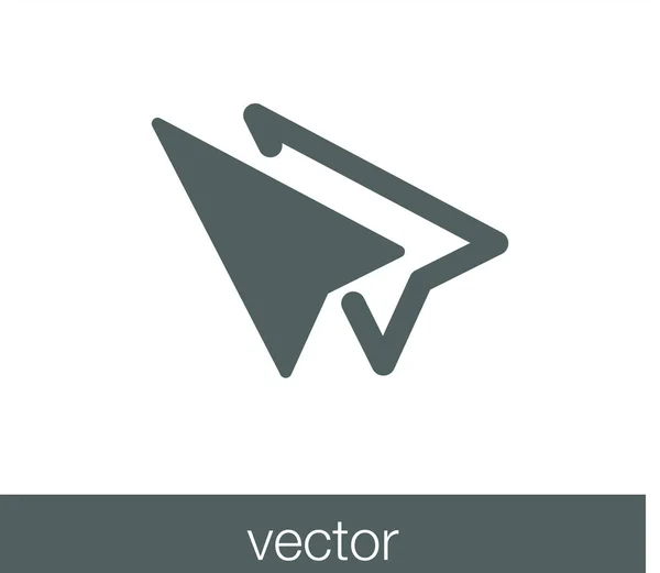 Ícone cursor ponteiro . — Vetor de Stock