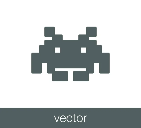 Ilustração do ícone de Pacman . — Vetor de Stock