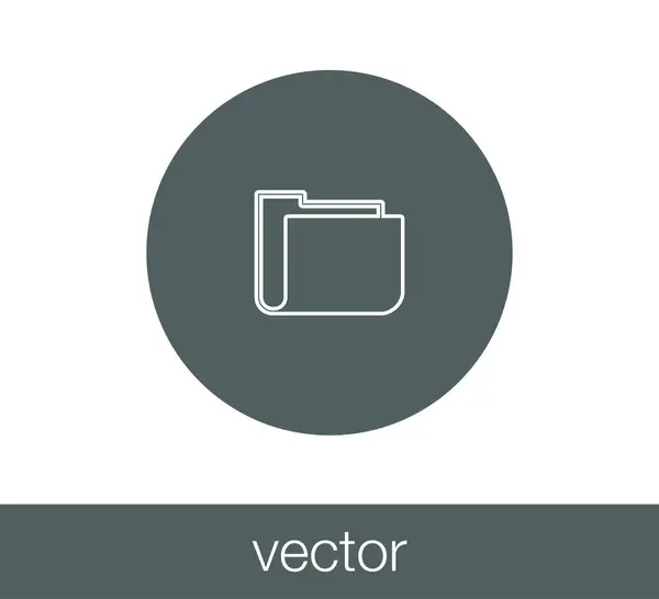 Icono de carpeta simple — Archivo Imágenes Vectoriales