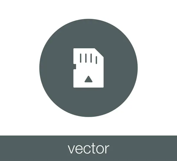 Memóriakártya ikonhoz. — Stock Vector