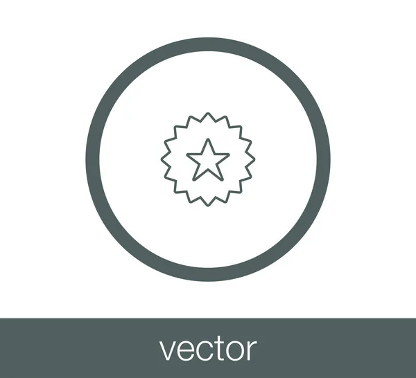 Star flat icon — Vector de stoc