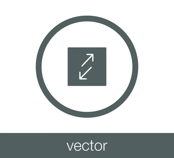 Icono de transferencia con dos flechas laterales — Vector de stock