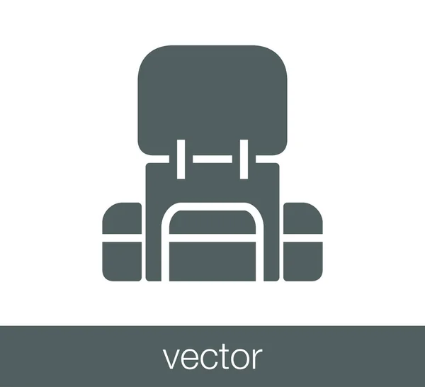 Ikone der Rucksackschnur — Stockvektor