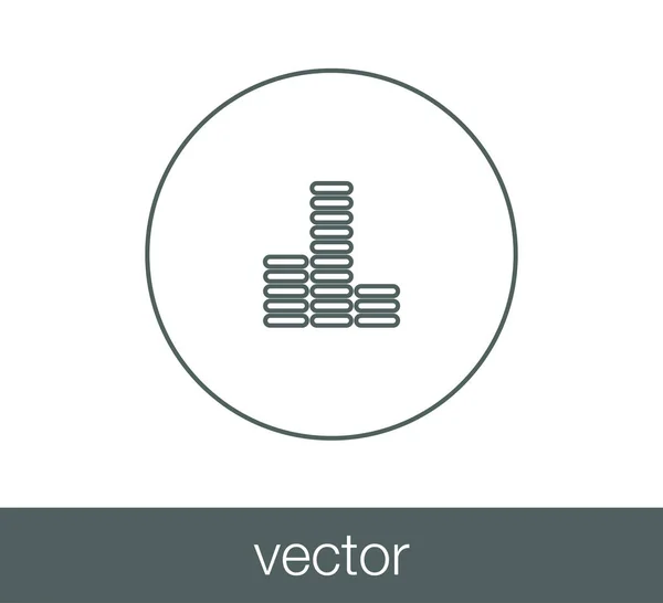 Niveau volumepictogram — Stockvector