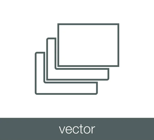 Flaches Symbol verschieben — Stockvektor