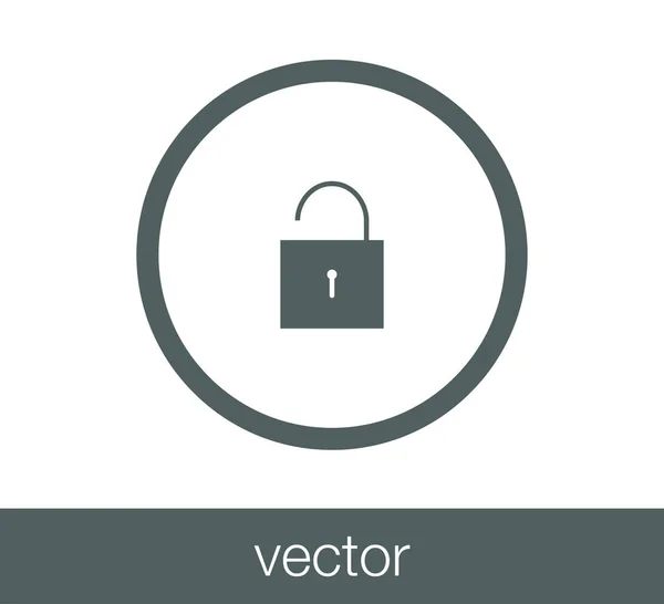 Verrouiller icône web . — Image vectorielle