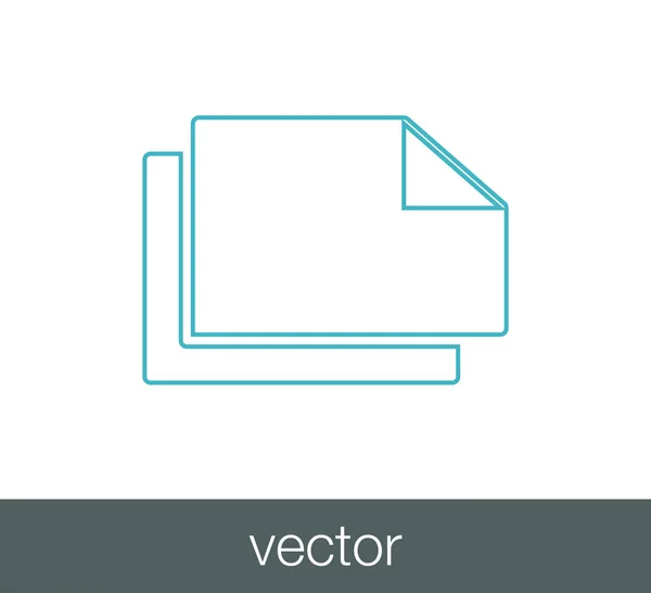 Desenho do ícone de nota —  Vetores de Stock