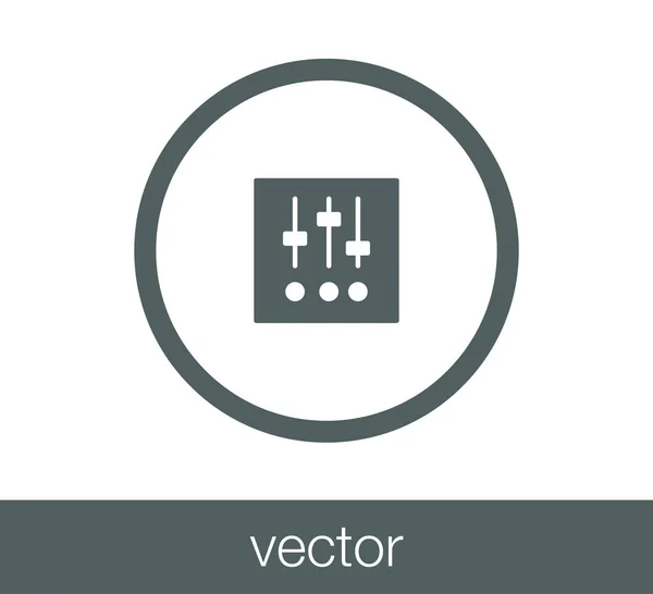 Ikonen för kontrollpanelen. — Stock vektor