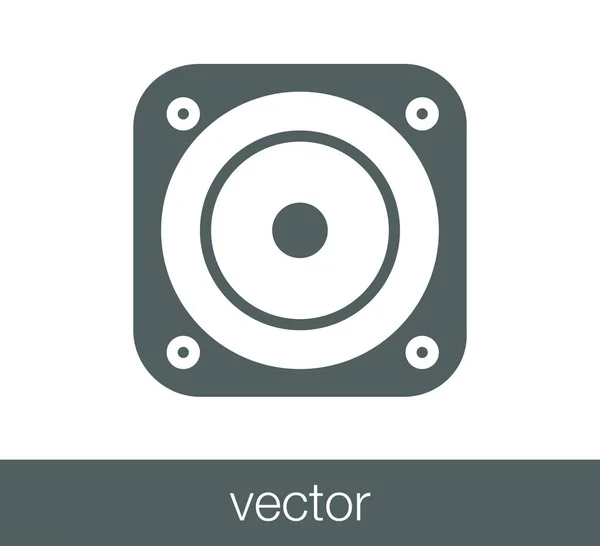 Estéreo más fuerte icono . — Vector de stock