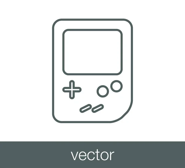 Icono de consola de juegos — Vector de stock