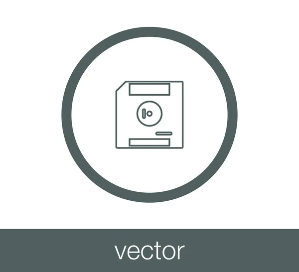 Icono de disco de almacenamiento — Vector de stock