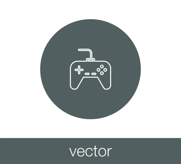 Joystick icono plano — Vector de stock