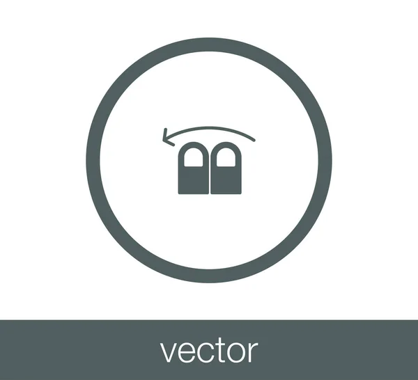 Toca el icono del gesto . — Vector de stock