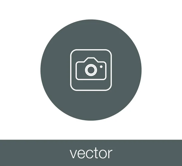 Foto camera pictogram — Stockvector