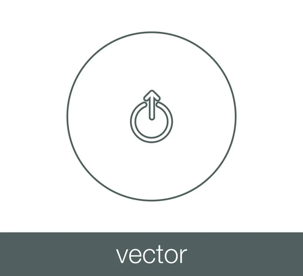 Icono de símbolo de poder . — Vector de stock