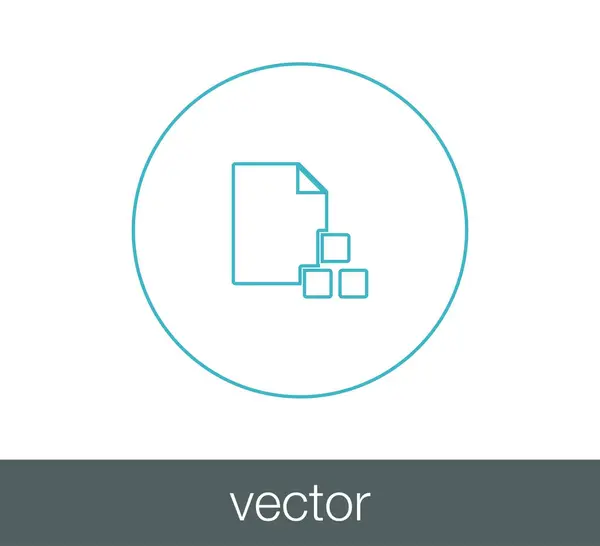 Desenho do ícone de nota — Vetor de Stock