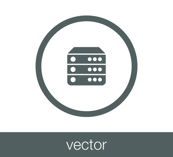 Illustration zum Server-Symbol. — Stockvektor