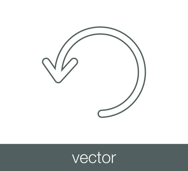 Recargar icono de símbolo . — Vector de stock