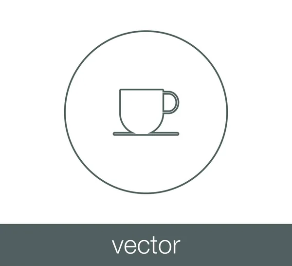 Diseño del icono de la taza — Vector de stock