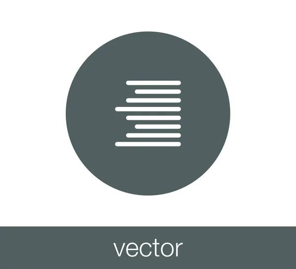 Alinear icono derecho — Vector de stock