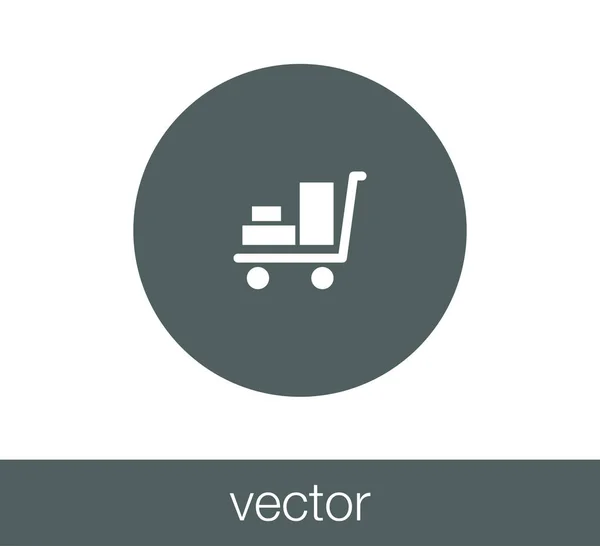 Ícone do carrinho de compras — Vetor de Stock