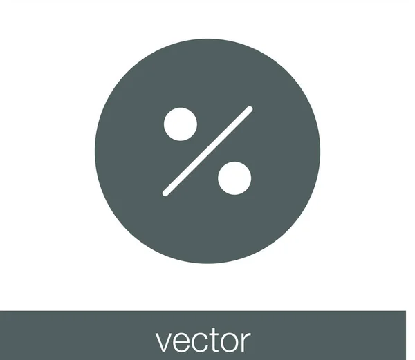 Percentage web pictogram — Stockvector