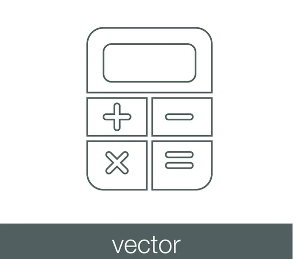 Calculator flat icon — Stock Vector