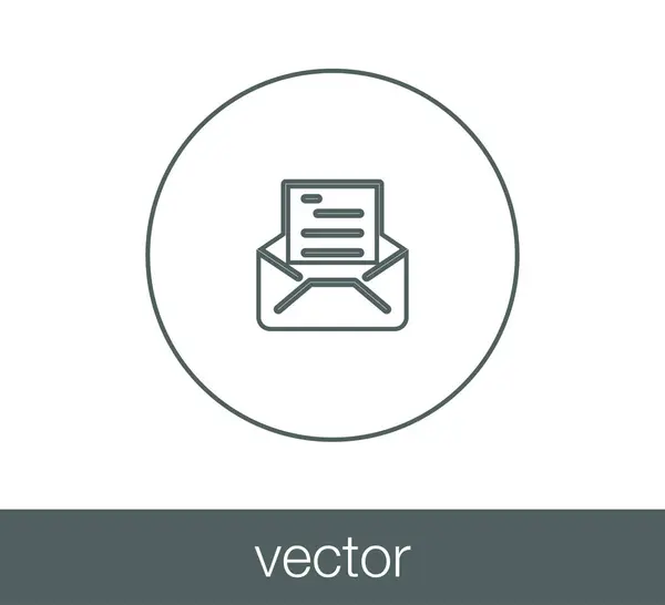 E-Mail einfaches Symbol — Stockvektor