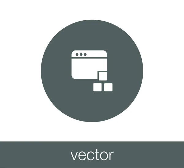 Symbole für das Codefenster — Stockvektor