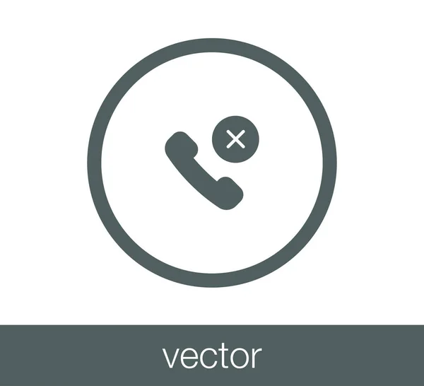Ilustración del icono del teléfono . — Vector de stock