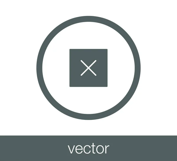 Nauwe teken pictogram. — Stockvector