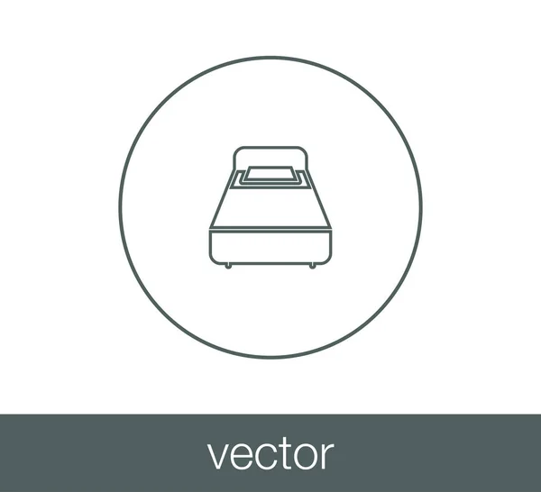 Icono de cama ilustración — Vector de stock