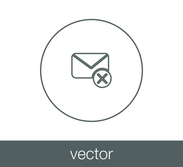 Ícone simples e-mail —  Vetores de Stock