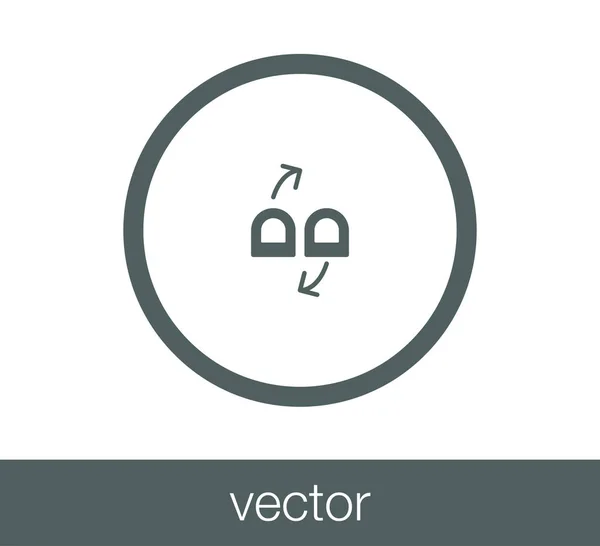 Toca el icono del gesto . — Vector de stock