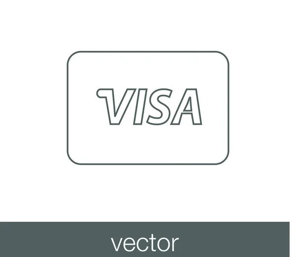 Icône de carte de crédit. — Image vectorielle