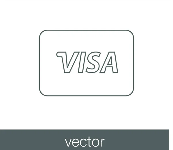 Icono de tarjeta de crédito. — Vector de stock