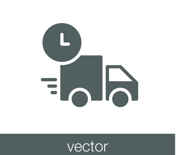 Иконка грузовика доставки — стоковый вектор