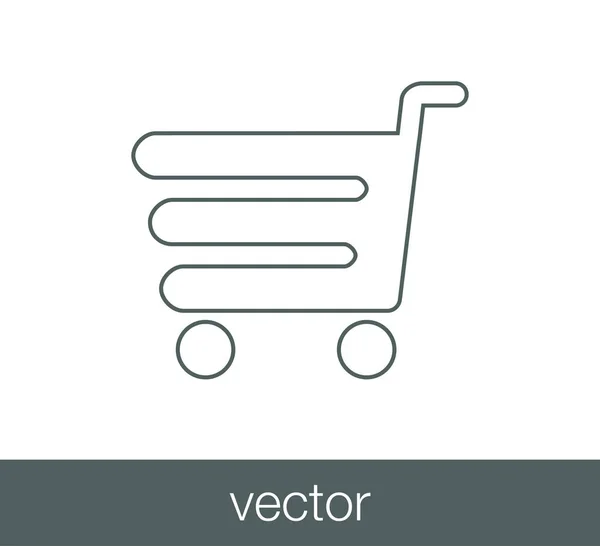 Ícone do carrinho de compras — Vetor de Stock