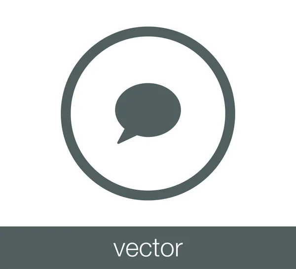 Icono del chat. Icono de comentario — Vector de stock