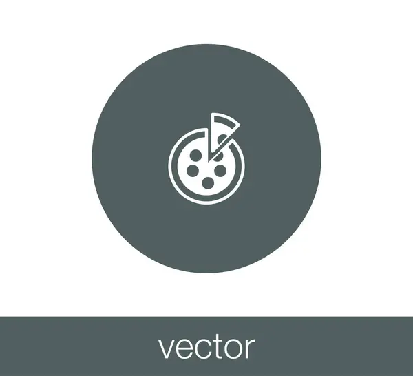 Design de ícone de pizza — Vetor de Stock