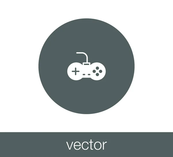 Joystick ícone plano — Vetor de Stock