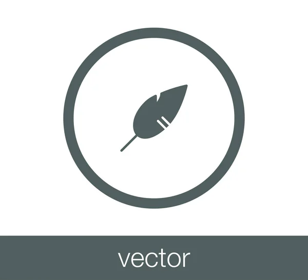 Feder Web-Ikone. — Stockvektor