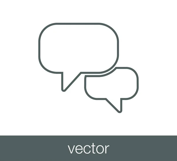 Icono del chat. Icono de comentario . — Vector de stock