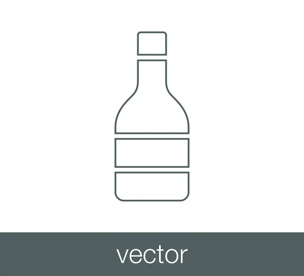 Diseño del icono de la botella — Vector de stock